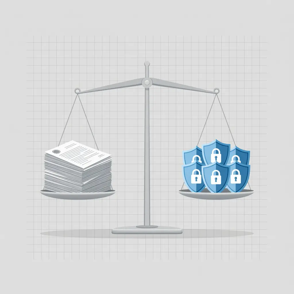 Abstract balance scale representing government policy accountability intersecting with online casino regulatory oversight